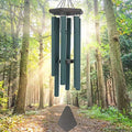 Large Wind Chimes for Outside 36 inch Green Deep Tone Garden Gift Outdoor by Astarin