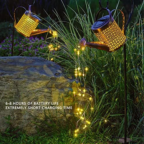 Fafeicy Solar Kettle Watering Can Light, Waterfall Glow - Image 3