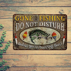 Fishing Décor For Home Gone Fishing Sign Do Not Disturb Fishing Signs Lodge Décor Fish Décor Gifts For Men Fishing Poster Funny Signs 108122001107 - Image 3