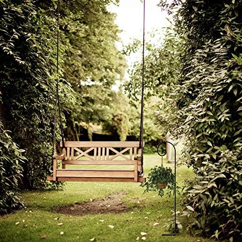Ashman Shepherd Hook Curled (6 Pack), 35 Inch Tall 1/4 Inch Thick, Made of Premium Metal for Hanging Bird Feeders, Mason Jars, PlantHangers, Flower Basket, Christmas Lights, Lanterns, and Weddings - Image 5