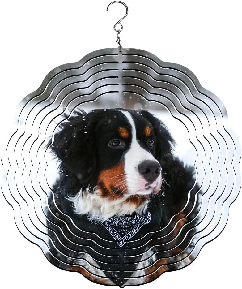 Bernese Mountain Dog Wind Spinner | Windspinner | Dog Lover | Bernie by Unknown