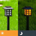 Solar Outdoor Villa Garden Courtyard Lights, House Landscape Lights, Flame Lights, Automatic on - Image 5