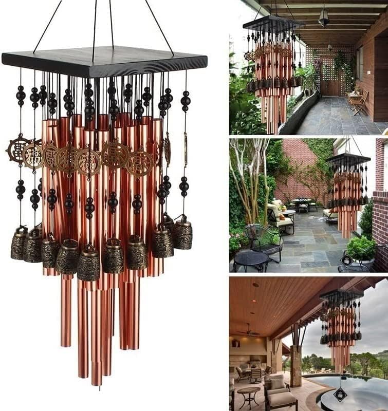 Outdoor Indoor Metal Tube Wind Chime with Copper Bell Large Windchimes for Patio Garden Terrace - Image 4