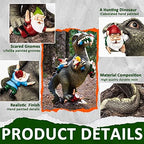 SOWSUN 14" Garden Gnomes Statue Dinosaur Outdoor Decor Gifts for Women - Image 2