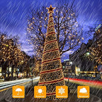 4-Pack Solar Fairy Lights Outdoor, Extra-long 288FT 800LED String Lights - Image 4