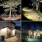 DAONEG Bright Solar Spot Lights Outdoor, 2Pack Motion Sensor, Modern Style, Black, Waterproof, 250 Lumen, LED, Solar Powered, Remote Control, Driveway/Garden/Walkway - Image 2