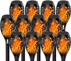 2025 New LED Solar Torch Lamp with Flickering Flame Effect, IP44 Protection, Mini Landscape Flame Lamp, Ideal Halloween Decoration for Driveways, Patios and Garden (Outdoor Solar Lights - 12 Pack) by Unknown