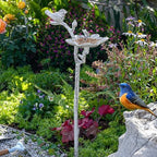 Sungmor Cast Iron Bird Feeder, Decorative Garden Stake, 26.2 Inches Tall - Image 5