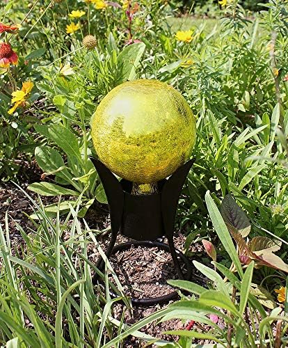 Achla Designs G6-Y-C, Lemon Drop 6-Inch Crackle Gazing Globe Ball, 6 - Image 5