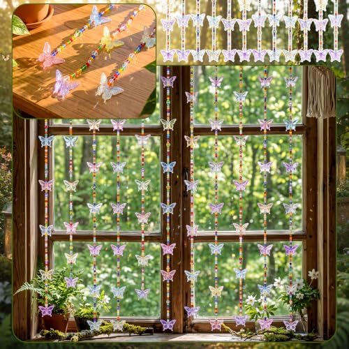 Suncalla 12 Pcs Crystal Suncatcher for Window, Butterfly, Multicolor - Image 3