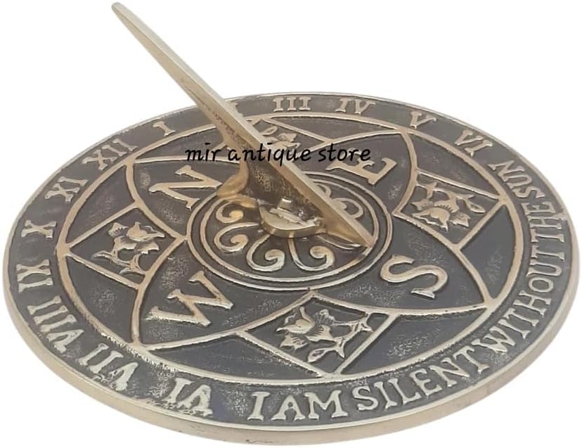 10'' Nautical Sundial – Timeless Outdoor Sundial Clock, Elegant Alumiunm Garden Decor, for Home Décor, Durable Weather-Resistant Yard Timepiece - Image 4