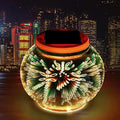 Solar Ball LED Garden Lights,DINOWIN Waterproof Color Changing Mosaic Glass Jar Rechargeable Solar Outdoor Night Lights Table Lamps for Christmas Home Party Decorations,Ideal Gifts (Dragonfly Lights) by keeda