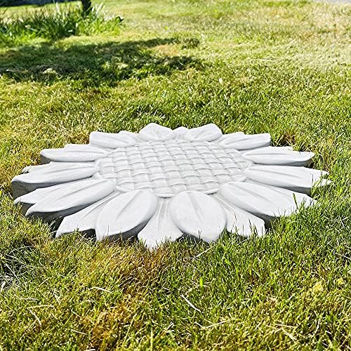 AUTUMN Sunflower Large Durable Stepping Stone Mold - Concrete Cement DIY Stones for Garden Walkway - Flower Statue Decor - Made in USA - Image 4