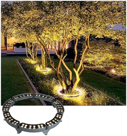 Tree Hugging Lights, AC220V LED Ring Tree Spotlights, IP65 Waterproof Outdoor Waterproof Pillar Lights(A-Purple,5PCS(60W)) by GUODDM