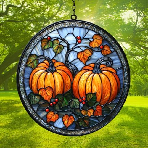 Fall Pumpkin Acrylic Suncatcher - Image 3