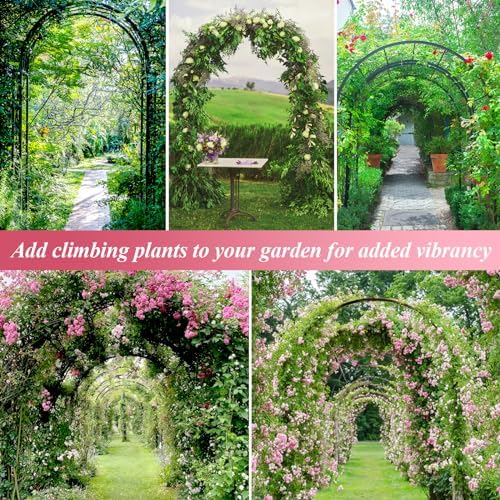 Thickened Tube Garden Arch Trellis - Metal Garden Arbor for Climbing Plants - Image 5
