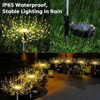 Solar Outdoor Lights Outdoor Waterproof 200 LED Firework Light Solar Powered Sparkles Landscape Fairy Light Outside Decorations Lights for Yard Patio Pathway Lawn Party Decoration, 8 Pack - Image 5