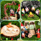 100 Sets Mushroom House Fairy Gnomes Miniatures Figures Garden Accessories - Image 3