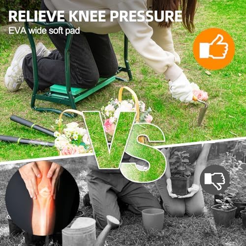 Backyard Expressions Garden Kneeler - Multi-Functional Gardening Seat and Kneeler - Image 5