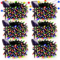 Solar Christmas Light Outdoor String 6 Pack 198 FT 600 LED Multicolored by Halloween