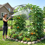 87in H Tall Garden Arch Trellis for Climbing Plants Outdoor - Image 2