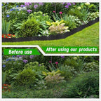 30Pcs 30Ft Black Landscape Edging Border Decorative Garden with Stakes Kits - Image 7