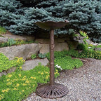 Oakland Living 5012AB Antique Bronze Frog Design Aluminum Birdbath - Image 6