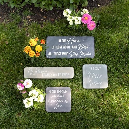 Pavilion – Bless All Those Who Step Inside Our Home – 16” Indoor Outdoor Weatherproof Decorative Garden Stepping Stone Religious Housewarming Gift - Image 6