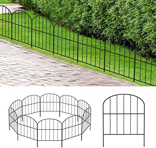 Decorative Garden Fence 29ft (L) x 16.5in (H) Fencing Dog Animal Barrier by OUSHENG