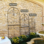 Garden Trellis for Climbing Plants 59" H x 21.6" W Metal Unique Design Decorative Garden Structure Weather-Resistant Trellises Outdoor Decor Flowers Roses Vine Ivy Clematis - Image 6