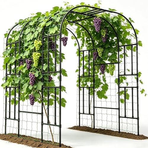 87in H Tall Garden Arch Trellis for Climbing Plants Outdoor by UrGROWA