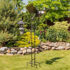 Large Rocking Animals with Flapping Wings Garden Stakes (Multicolor, XL Bald Eagle) - Image 3
