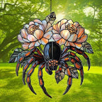 Spider and Peony Acrylic Suncatcher - Image 3