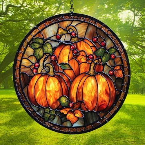 Pumpkin Garden Acrylic Suncatcher - Image 3