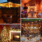 Bosceos 100FT 104 Bulbs G40 LED Globe String Lights Waterproof - Image 3