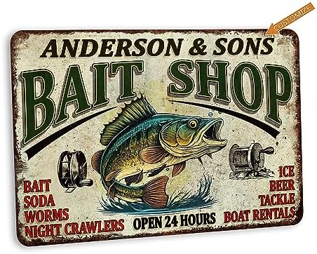 Fishing Décor For Home Custom Fishing Sign Bait Shop Sign Lake House Décor Cabin Wall Art Man Cave Décor Gifts For Him Lodge Décor 108122002070 - Image 3