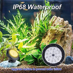 Solar Pond Lights,3000K Warm White LED Underwater Submersible Fountain Light,IP68 Waterproof Landscape Spotlights Lighting for Fish Aquarium Tank Garden Yard Pond Pool Decor(3-in-1) - Image 5