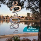 Trenton Gifts Hanging Wind Spinner - Wind Spinners Outdoor Hanging Kinetic Garden Decor - Whirligigs for Yard & Garden - Large Art Deco Design for Outside - Decorative Outdoor Mobiles - Image 2
