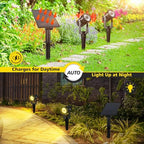 T-SUN Solar Spot Lights Outdoor, Dual Head Solar Spotlights, Warm White - Image 4