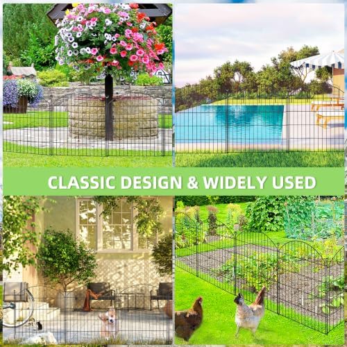 Decorative Garden Fence, 32in (H) x 24ft(L) No Dig Fence - Image 6