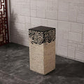 ARCVOX Xiangyun Pedestal Column Plant Stand, Yard Porch Columns & Pillars, Asian House Decor Antique Stone Finish, Traditional Pillar Statue Sculpture (Size : Size M) by Unknown