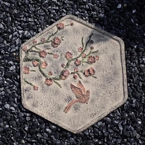 Garden Stepping Stones, Outdoor Pathway Decorative Stepping Stones, Garden Ornaments, Horticultural Decorative Stones, Decorative Stones For Courtyards, Patios, Gardens, Or Pathways(Multi-colored-C) by GZHERVICES