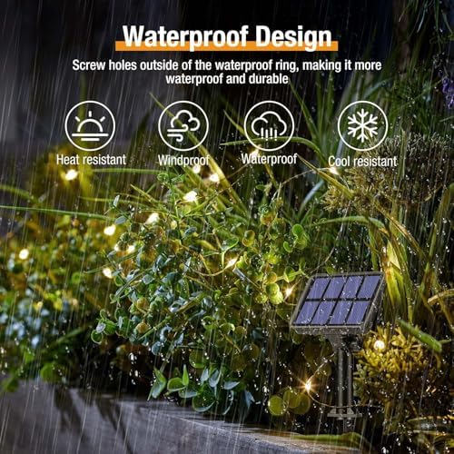 btfarm 4 Pack Solar String Lights Outdoor, Total 132FT 320LED Fairy Lights - Image 2
