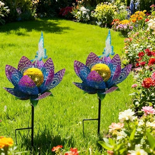6 Pack Solar Lights (Flower & Animal Solar Light Blue) - Image 4