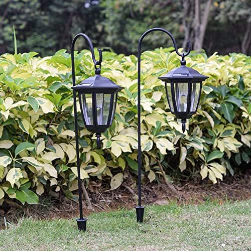 34 Inch Hanging Solar Lights, Shepherd Hook Lights with 2 Shepherd Hooks Waterproof Outdoor Decorative Solar Lantern Lights for Garden Decor, Patio, Backyard, Pathway, 6PACK - Image 5