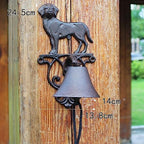 Cast Iron Decorative Door Bell, Vintage Dinner Bell, Decoration Cast Iron Hanging Bells for Door, Outdoor Indoor Wall Mounted Home Decor Doorbell for Home, School or Church - Image 2