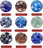 GasSaf 3/4 Inch Caribbean Blue Luster Fire Glass Beads, 20 Pound - Image 7