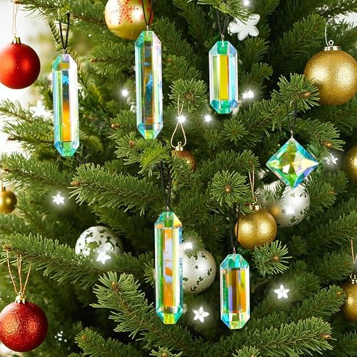 Set 7 Crystal Sun Catcher Prisms and 24pcs Crystal Heart Prisms - Image 5
