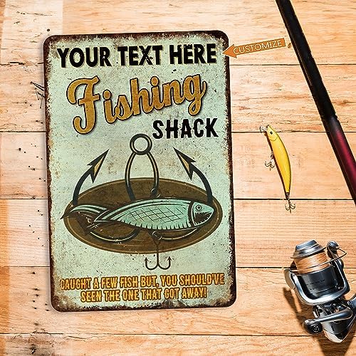 Custom Fishing Sign Fishing Shack Personalized Fishing Décor Cabin Décor Mountain Décor Funny Fishing Signs Weatherproof Sign Man Cave Décor 108122002065 - Image 4