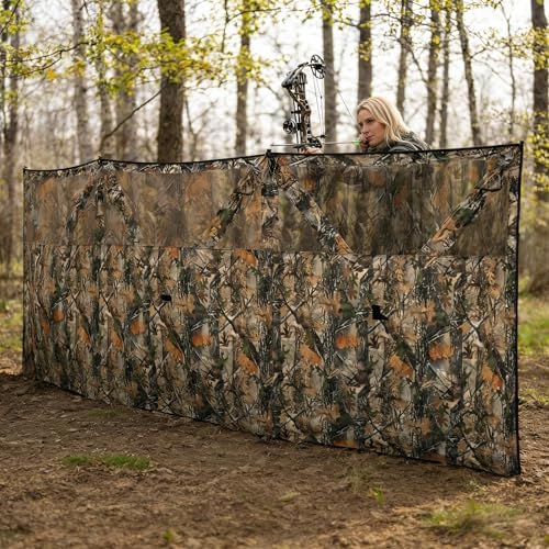 Instant Setup 3-Panel Hunting Blind with One-Way Mesh, Camouflage Design - Image 2